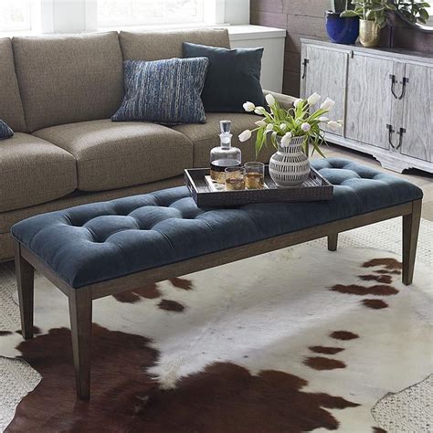 upholstered ottoman coffee table rectangle.